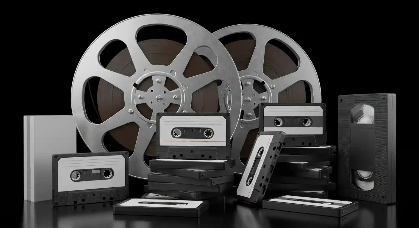 various pieces of audio and video production equipment